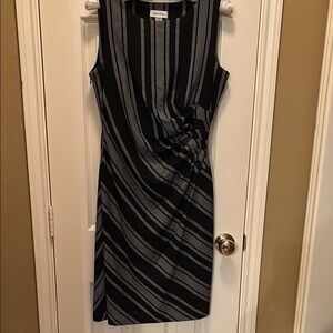 Calvin Klein gray and black dress.
